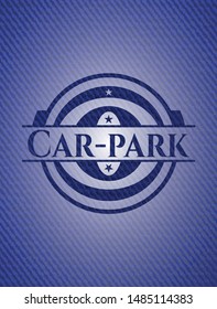 Car-park with jean texture. Vector Illustration. Detailed.