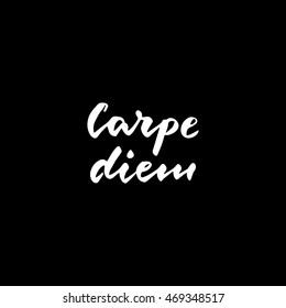 Carpe Diem - seize the day in latin