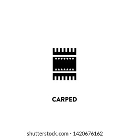 carped icon vector. carped sign on white background. carped icon for web and app