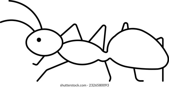 carpenter ant ant bug insect beetle Outline