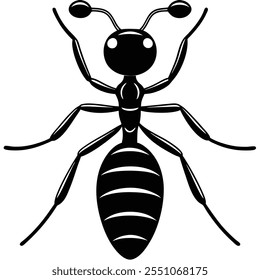 Carpenter Ant insect flat vector illustration on a white background