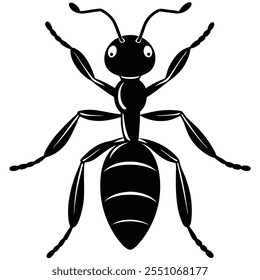 Carpenter Ant insect flat vector illustration on a white background