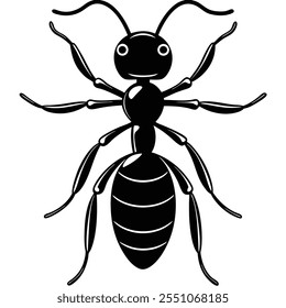 Carpenter Ant insect flat vector illustration on a white background