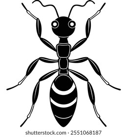 Carpenter Ant insect flat vector illustration on a white background