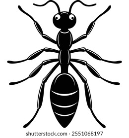 Carpenter Ant insect flat vector illustration on a white background