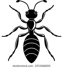 Carpenter Ant insect flat vector illustration on a white background