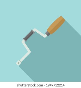 Carpenter brace icon. Flat illustration of Carpenter brace vector icon for web design