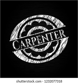 Carpenter chalkboard emblem