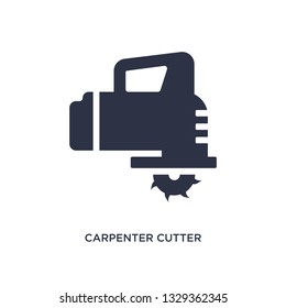 carpenter cutter icon. Simple element illustration from tools concept. carpenter cutter editable symbol design on white background. Can be use for web and mobile.