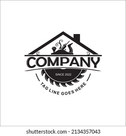 carpenter fabrication property vintage construction design logo