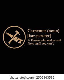 Carpenter funny definition eps file