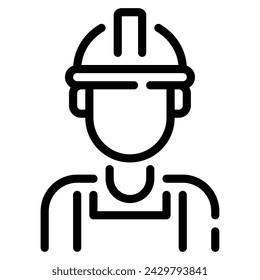 Carpenter icon illustration for web, app, infographic, etc