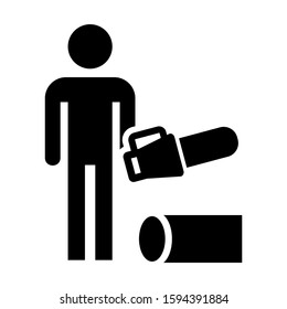 carpenter icon isolated sign symbol vector illustration - high quality black style vector icons
