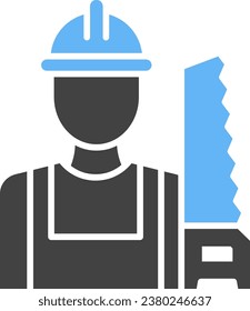 Carpenter icon vector image. Suitable for mobile application web application and print media.