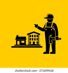 Carpenter icon.vector