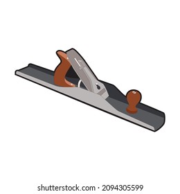Carpenter illustration. Wood worker tool. Vector image.