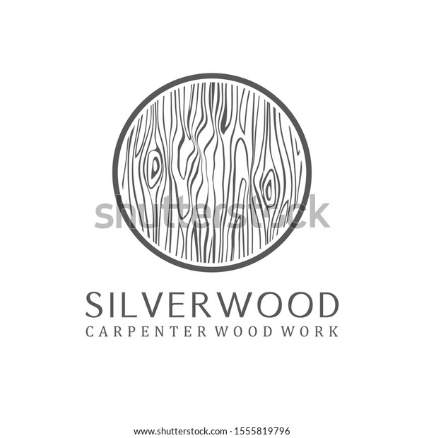 Carpenter Industry Logo Design Wood Log Stock Vector (Royalty Free ...