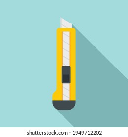 Carpenter knife icon. Flat illustration of Carpenter knife vector icon for web design
