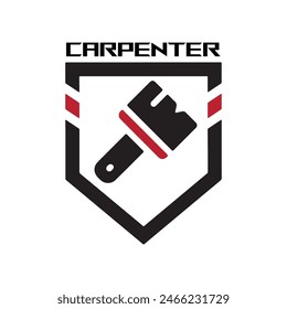 carpenter logo design for graphic designer or workshop identity