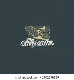 Carpenter logo design Premium Vector