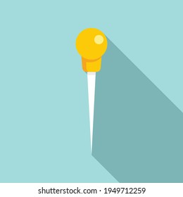 Carpenter needle icon. Flat illustration of Carpenter needle vector icon for web design