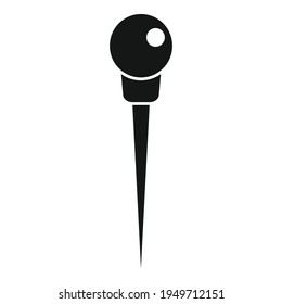 Carpenter needle icon. Simple illustration of Carpenter needle vector icon for web design isolated on white background