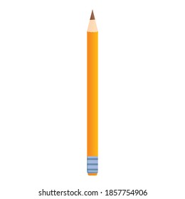 Icono de lápiz del carpintero. Caricatura del icono del vector del lápiz del carpintero para el diseño web aislado en fondo blanco
