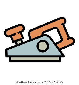 Carpenter plane icon outline vector. Man tool. Wood work