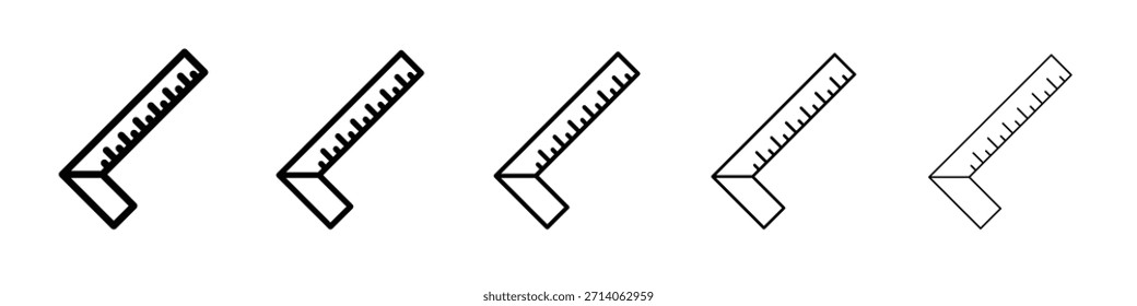 Diseño de icono de Regla de carpintero, logotipo, App, interfaz de usuario. Ilustración vectorial, EPS