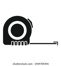 Carpenter ruler icon. Simple illustration of Carpenter ruler vector icon for web design isolated on white background