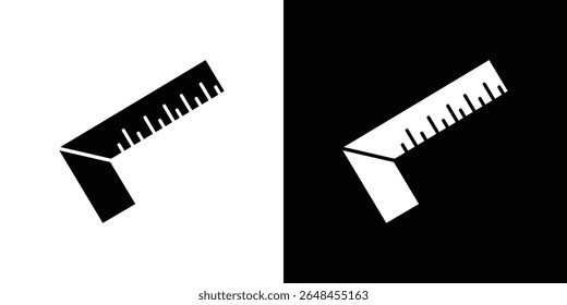 Carpenter ruler icon symbol collection. Flat vector stock illustration.