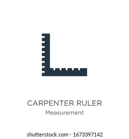 Carpenter ruler icon vector. Trendy flat carpenter ruler icon from measurement collection isolated on white background. Vector illustration can be used for web and mobile graphic design, logo, eps10
