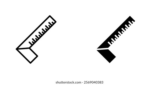 Carpenter ruler icons vector graphic pack