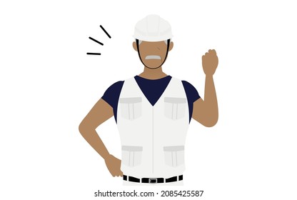 Carpenter senior man pose, Cheerful, gutsy pose!