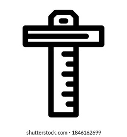icono cuadrado carpintero o logotipo símbolo de signo aislado ilustración vectorial - iconos vectoriales de estilo negro de alta calidad
