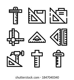 carpenter square icon or logo isolated sign symbol vector illustration - Collection of high quality black style vector icons
