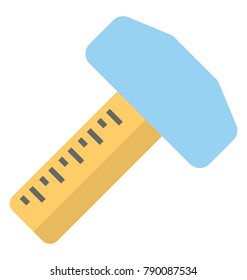 
Carpenter Tool Flat Colored Icon
