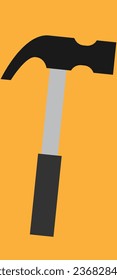 carpenter tool hammer vector illustration