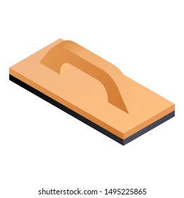 Carpenter tool icon. Isometric of carpenter tool vector icon for web design isolated on white background
