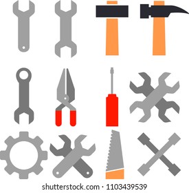 Carpenter Tool icon set