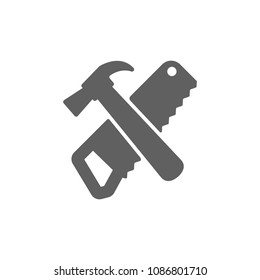 Carpenter tools icon vector. Symbol for your web site design, logo, app, UI. Vector illustration, EPS