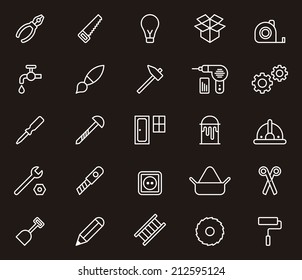 Carpenter tools icons