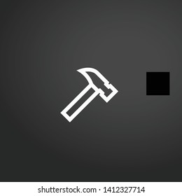 Carpenter vector icon. Carpenter concept stroke symbol design. Thin graphic elements vector illustration, outline pattern for your web site design, logo, UI. EPS 10.