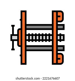 carpenter vice color icon vector. carpenter vice sign. isolated symbol illustration