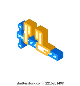 carpenter vice isometric icon vector. carpenter vice sign. isolated symbol illustration