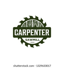 Carpenter vintage logo design