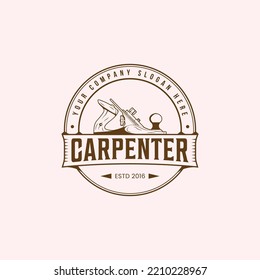 carpenter woodworking and retro vintage style 