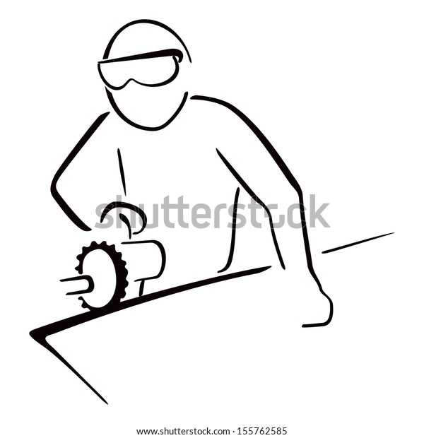 Carpenter Work Stock Vector (Royalty Free) 155762585