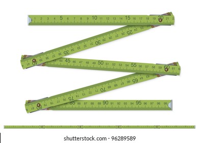 carpenter's measure - vector illustration