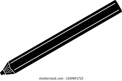 Carpenters pencil vector on white background. Marking Tool, the tools for measuring and marking